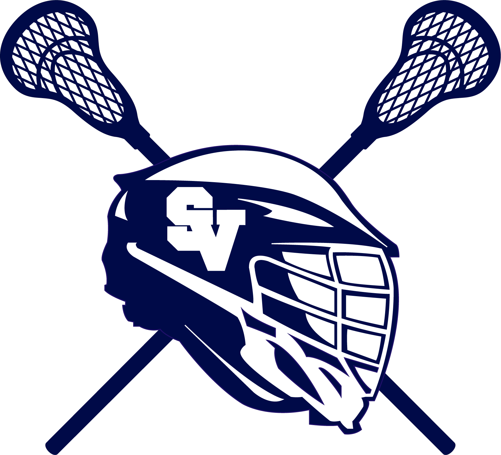LAX Helmet Crossed Sticks